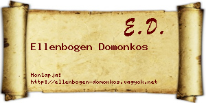 Ellenbogen Domonkos névjegykártya